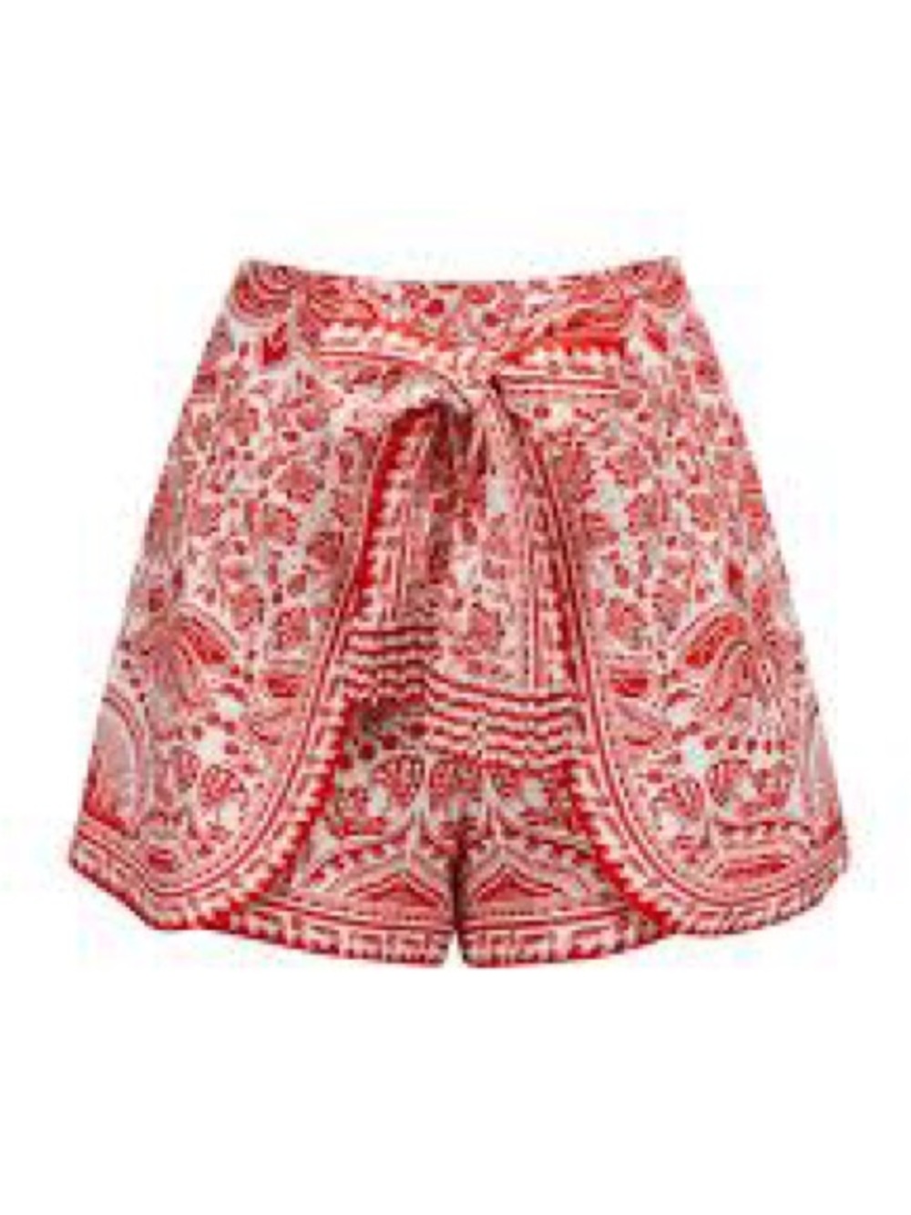 FARM Rio Red and White Printed Tie-Front Skort - Picture 4 of 5